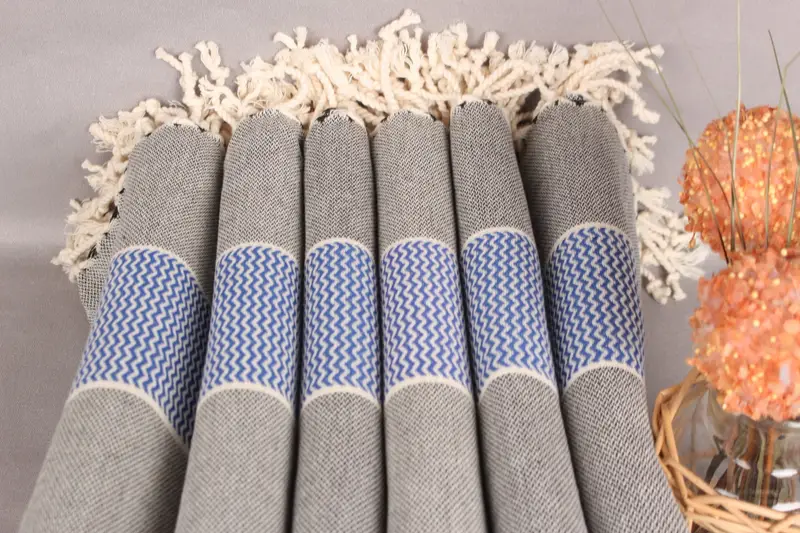 Personalized Bridesmaid Gift, Luxury Beach Towel, Monogram Turkish Towel, Turkish towel, 70x36 Cotton Striped Towel, Bachelorette Party Favor - 3