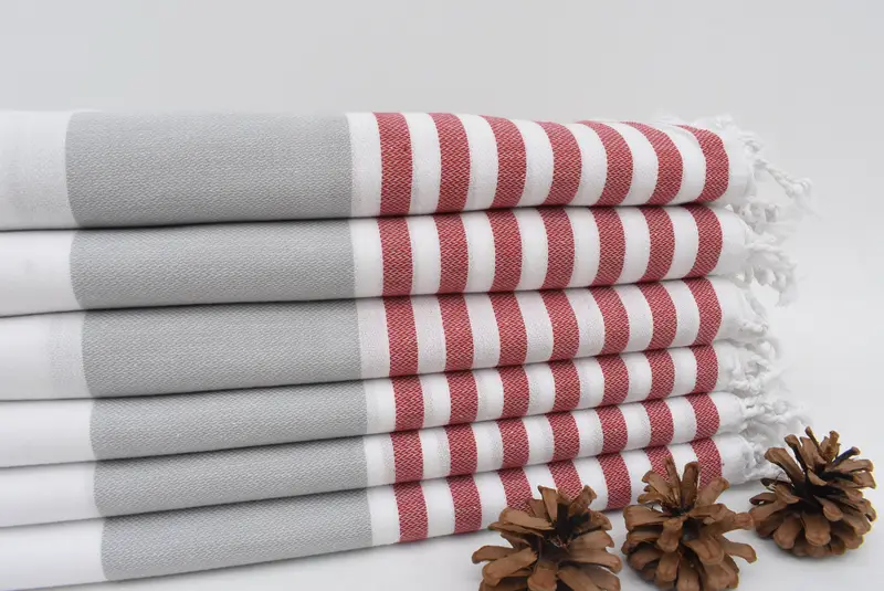 Personalized Wedding Gift, Gift For Coworker, 70x40 Cotton Striped Towel, Beach Towel Bulk, Handmade Turkish hammam towel, Wedding Gifts Towel - 2