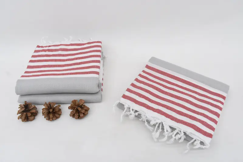 Personalized Wedding Gift, Gift For Coworker, 70x40 Cotton Striped Towel, Beach Towel Bulk, Handmade Turkish hammam towel, Wedding Gifts Towel - 7