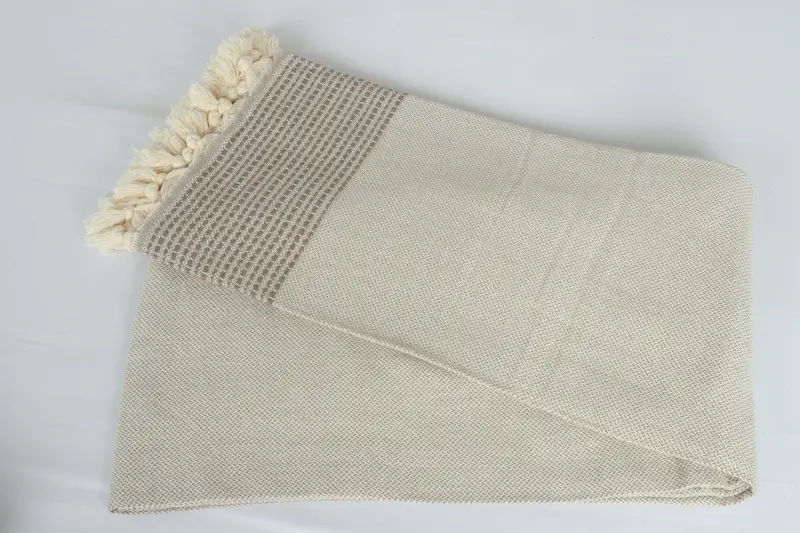 Personalized Gift For Her, 96x92 Cotton Striped Towel, Personalized Blanket, Throw Blanket Couch, Turkish Throw Blanket, Bridesmaid Gifts - 6