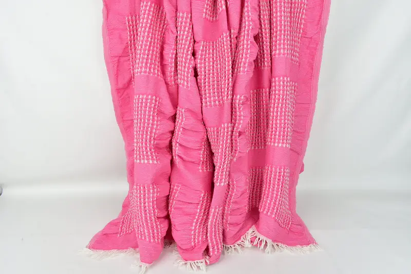 Woven Throw Blanket, Bachelorette Party Favors Beach, Wedding Favors, 84x80 Cotton Waffle Towel, Bridal Shower Gift, Beach Theme Wedding Gift - 8