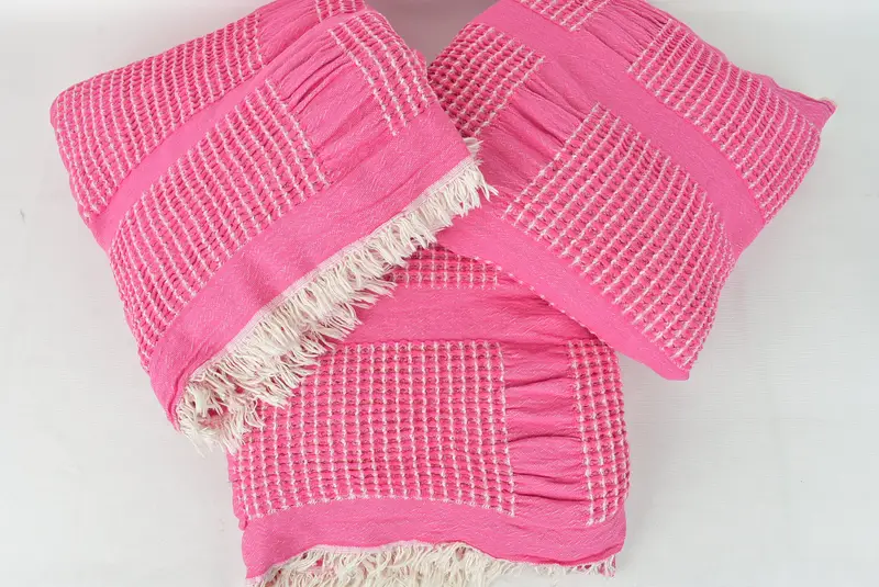 Woven Throw Blanket, Bachelorette Party Favors Beach, Wedding Favors, 84x80 Cotton Waffle Towel, Bridal Shower Gift, Beach Theme Wedding Gift - 6