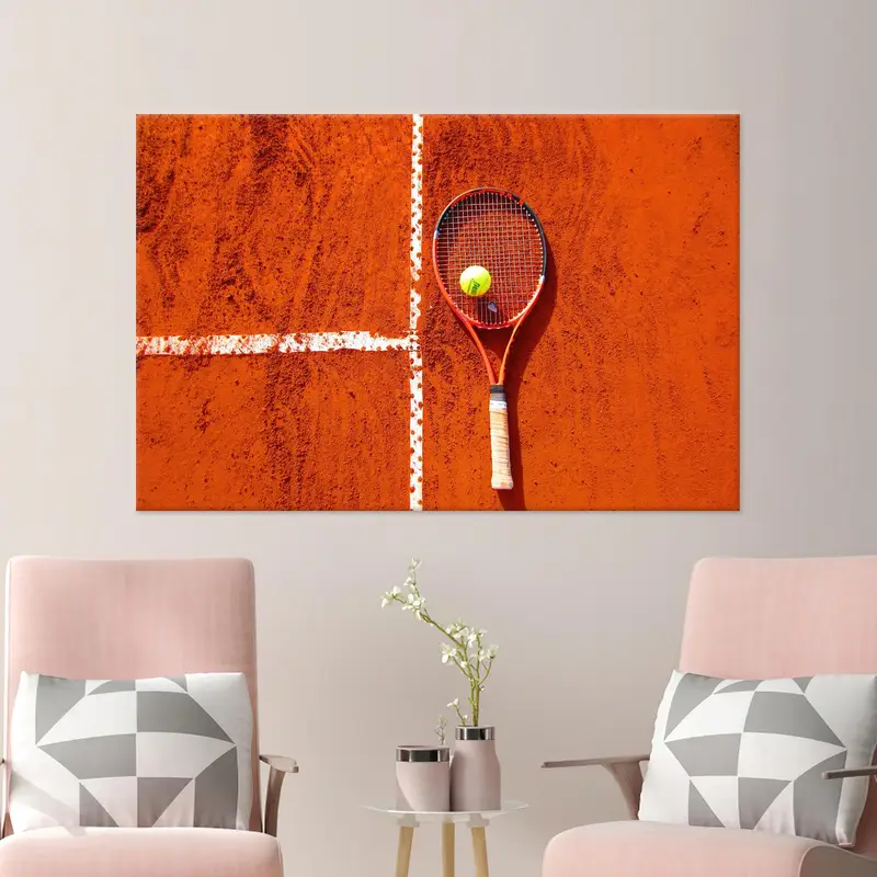 Zarif Turuncu Tenis Kanvası: Tenis Meraklıları için Mükemmel Hediye