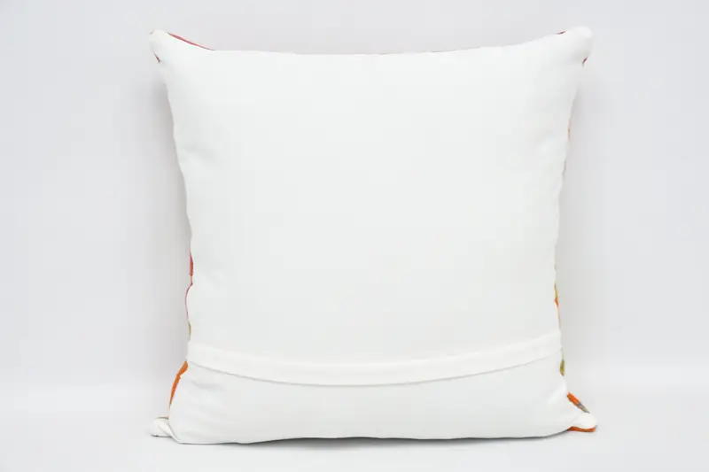 Cushion, Pattern Throw Cushion Cover, Kilim Cushion Sham, Christmas Pillow, Antique Pillows, 24x24 Orange Pillow, Boho Pillow - 6