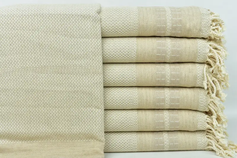 68x40 Linen Striped Towel, Bachelorette Gifts, Custom Name Towel, Housewarming Gift, Monogrammed Turkish Towel, Fouta towel, Embroidery Towels - 1