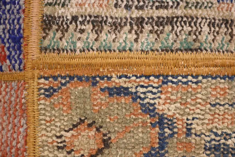 Ethnical Kilim Rug Pillow, Boho Pillow Sham Cover, Pillow Sham, 14x14 Blue Cushion Case, Sofa Bolster Cushion Case, Turkish Kilim Pillow - 3