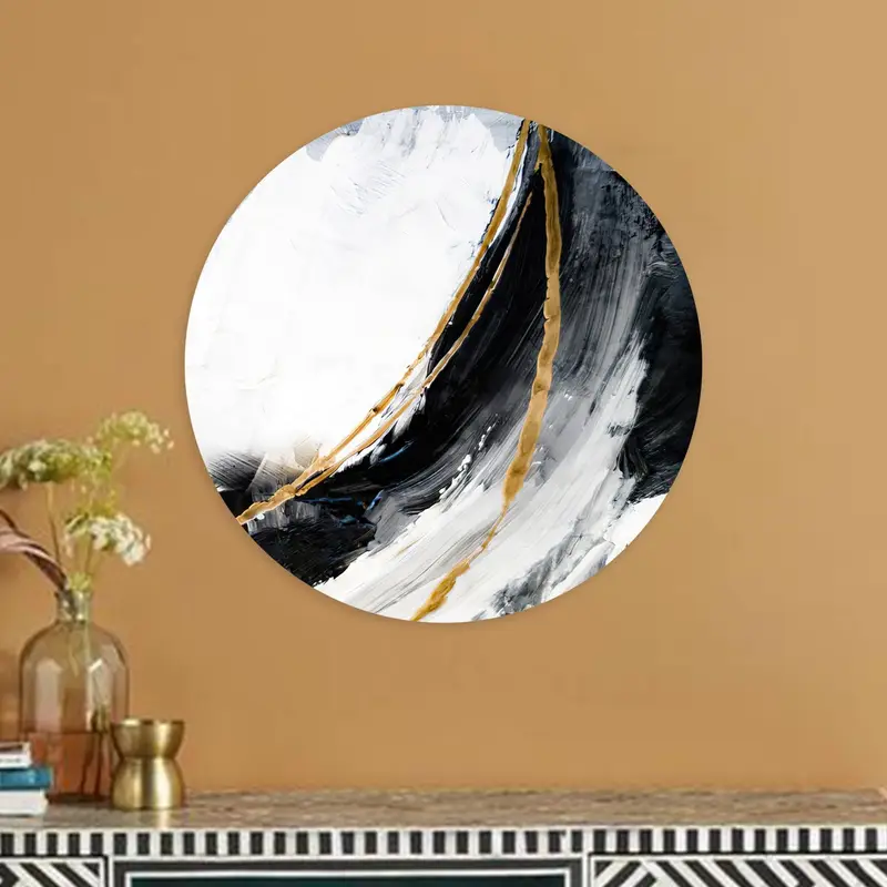 Modern Marble Canvas: Elegant Contemporary Luxury Art Print