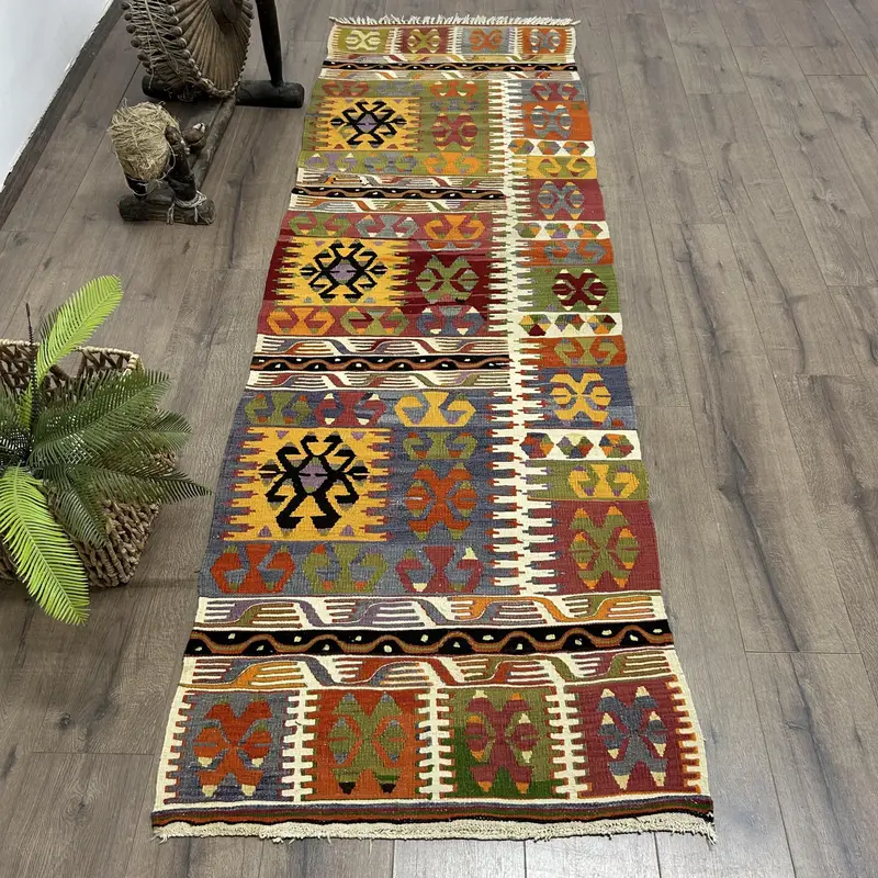 Green Ombré Rug, 2,8x8,7 ft Elegant Decor