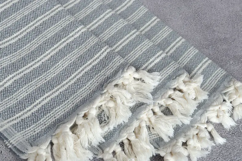 32x18 Cotton Flat Towel, Turkish Hand Towel, Organic Towel, Baby Boy Gift, Wedding Hand Made Gift, Custom Hand Towel, Travel Towel, Bathroom Towels - 5