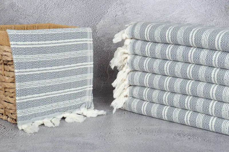 32x18 Cotton Flat Towel, Turkish Hand Towel, Organic Towel, Baby Boy Gift, Wedding Hand Made Gift, Custom Hand Towel, Travel Towel, Bathroom Towels - 3