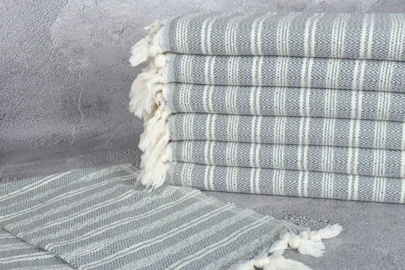 32x18 Cotton Flat Towel, Turkish Hand Towel, Organic Towel, Baby Boy Gift, Wedding Hand Made Gift, Custom Hand Towel, Travel Towel, Bathroom Towels - 2