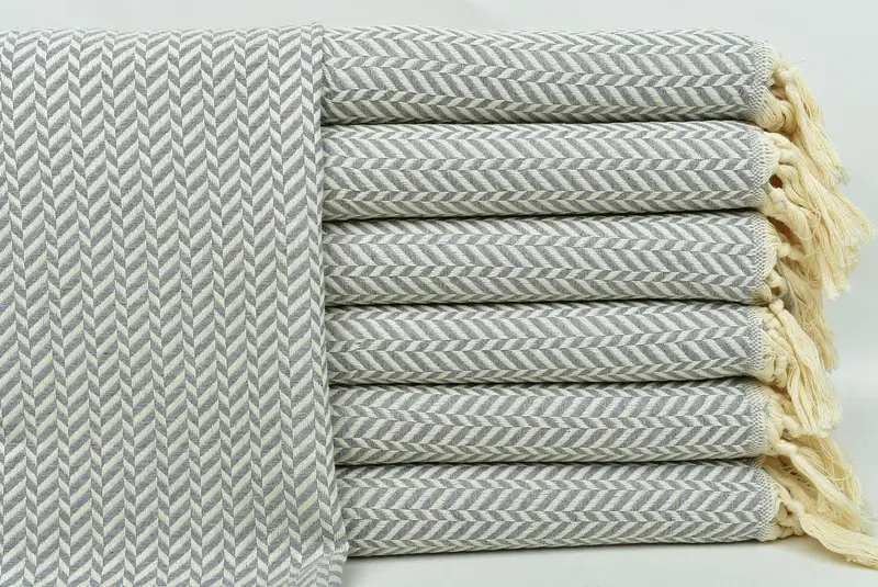 Travel Towel, Personalized Wedding Gift, 36x18 Cotton Chevron Towel, Wedding Gift, Wedding Favors, Boyfriend Gift, Kitchen Towel, Decorative Towel - 1