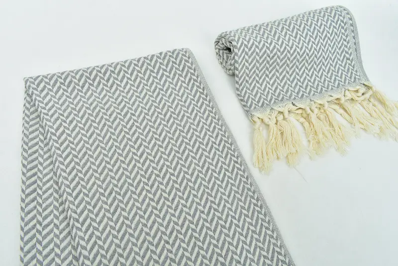 Travel Towel, Personalized Wedding Gift, 36x18 Cotton Chevron Towel, Wedding Gift, Wedding Favors, Boyfriend Gift, Kitchen Towel, Decorative Towel - 7