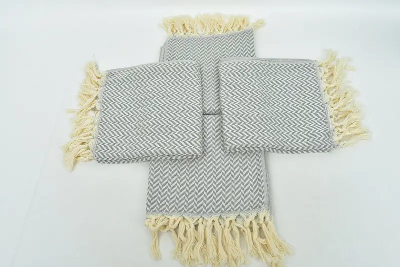 Travel Towel, Personalized Wedding Gift, 36x18 Cotton Chevron Towel, Wedding Gift, Wedding Favors, Boyfriend Gift, Kitchen Towel, Decorative Towel - 6