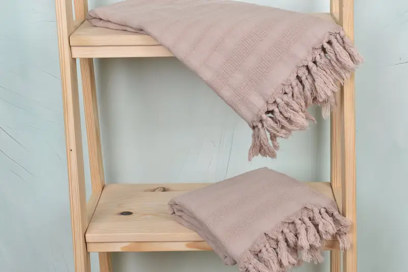 Lightweight Turkish towel, Pool Towels, Gift Boxes Towel, Absorbent towel, 68x36 Cotton Stonewashed Striped Towel, Home Decor Gifts, Summer Towel - 5