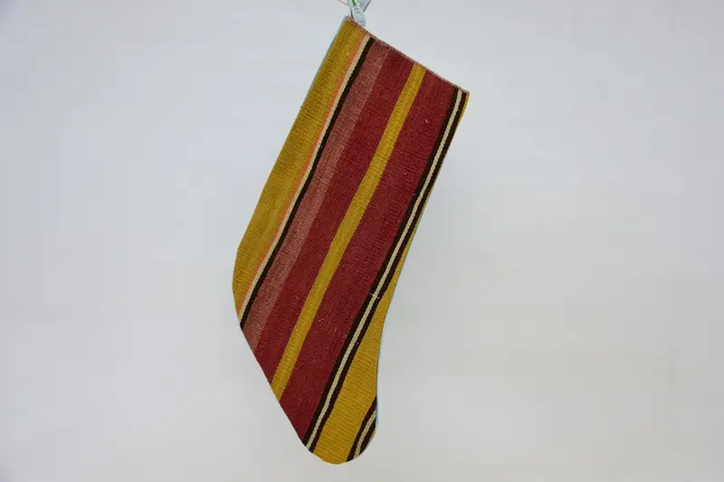 Medias navideñas rojas y amarillas, medias festivas de 9 pulgadas de ancho