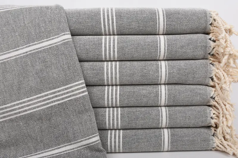 Turkish hand towel, Cotton towel, Turkish beach towel with fringe, Peshtemal Towel, Fouta towel, 68x40 Cotton Striped Towel, Gift Boxes Towel