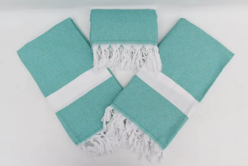70x40 Cotton Diamond Towel, Quick-dry towel, Unique Wedding Gift, Luxury towel, Housewarming Gift, Baby Boy Gift, Turkish Beach Towel Monogram - 7