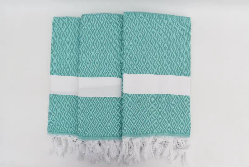70x40 Cotton Diamond Towel, Quick-dry towel, Unique Wedding Gift, Luxury towel, Housewarming Gift, Baby Boy Gift, Turkish Beach Towel Monogram - 8