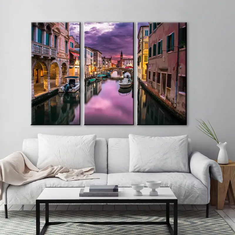 Purple Clouds Over The Grand Canal, Grand Canal Wall Art, Grand Canal Canvas, Venice Wall Art, Venice Canvas, Italy Landscape, Italy Canvas - 6