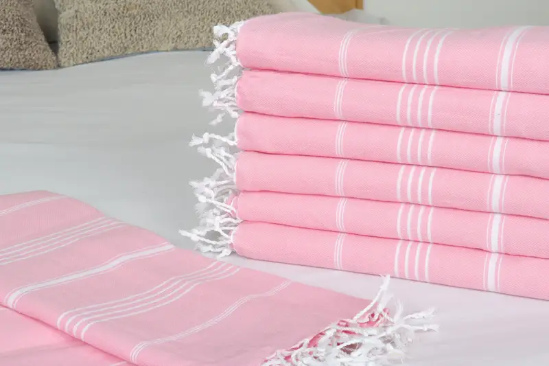 Turkish Beach Blanket, Boho Throw Blankets, Personalized Bridesmaid Gift, 88x60 Cotton Striped Towel, Bedspread, Bachelorette Party Favors - 3