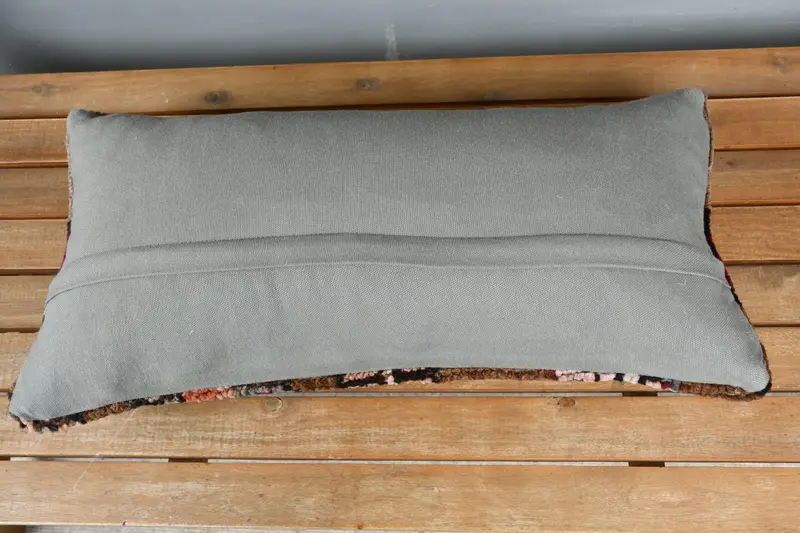 Interior Designer Pillow, Handmade Cushion, Pillow Cover, 12x24 Brown Pillow Case, Kilim Pillow, Luxury Pillow Cover, Home Decor Pillow - 5