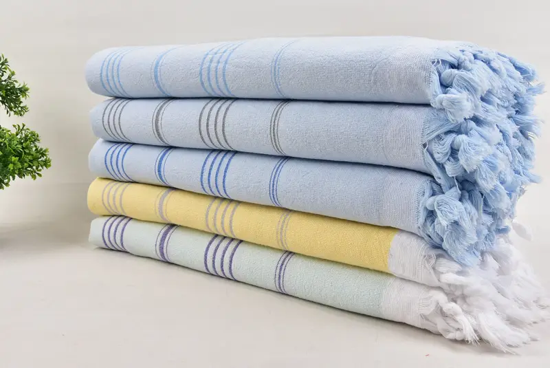 Soft towel, Bachelor Bachelorette Party Favors, 68x36 Cotton Striped Terry Towel, Embroidery Towels, Turkish hand towel, Wedding Hand Made Gift - 3