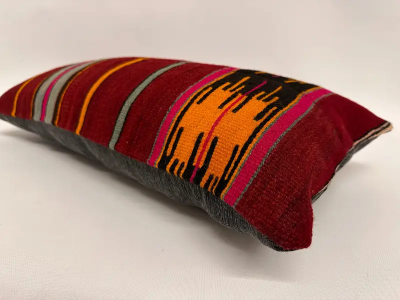 Pillow Sham, 12x24 Red Cushion Case, Southwestern Pillow, Boho Pillow, Indoor Cushion, Pillow for Couch, Pillow for Sofa, Oriental Pillow Sham - 6