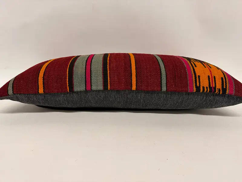 Pillow Sham, 12x24 Red Cushion Case, Southwestern Pillow, Boho Pillow, Indoor Cushion, Pillow for Couch, Pillow for Sofa, Oriental Pillow Sham - 5