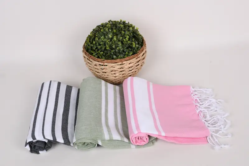 Summer Towel, Lightweight Turkish towel, Custom Wedding Gifts, 70x40 Cotton Set of 8 Towel, Personalized Bridesmaid Gift, Anniversary Gift For Her - 8