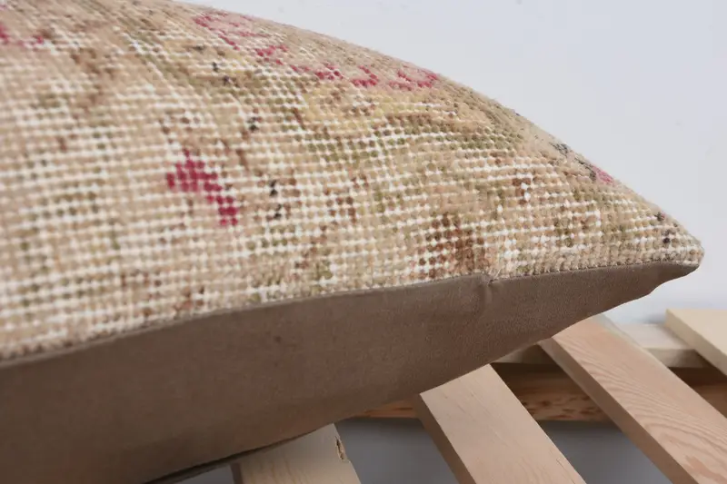 Cushion Cover, Pillow for Sofa, Kilim Cushion Sham, Turkish Rugs Pillow Case, 12x24 Brown Pillow Case, Vintage Kilim Throw Pillow - 7