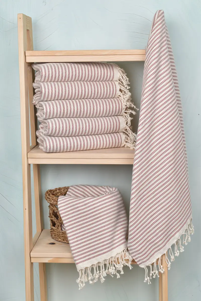Bridesmaid Gifts, 70x40 Cotton Polka Dot Towel, Handmade Gift, Beach Theme Wedding Gift, Customized Towels, Customized Turkish Towel, Wedding Gift - 3