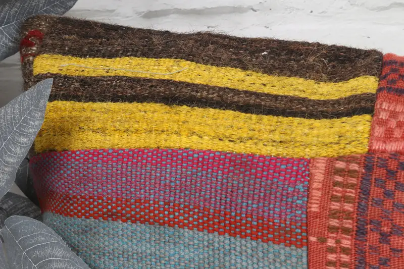 Kilim Cushion Sham, Boho Pillow Sham Cover, 16x48 Red Pillow Case, Cushion Case, Neutral Throw Pillow Case, Retro Cushion, Pillow for Couch - 2