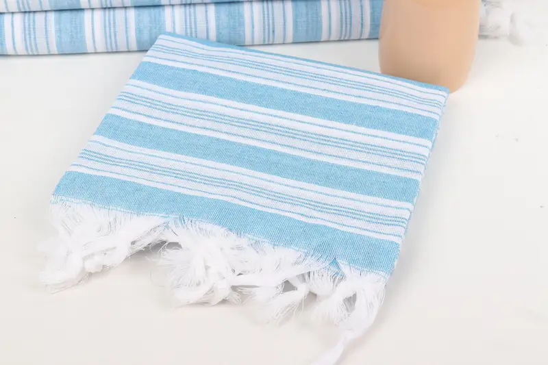 Beach towel, 70x40 Cotton Striped Towel, Fouta towel, Bridesmaid Gifts, Luxury Turkish Bath Towel, Organic Towel, Bridesmaid Proposal Gift - 5