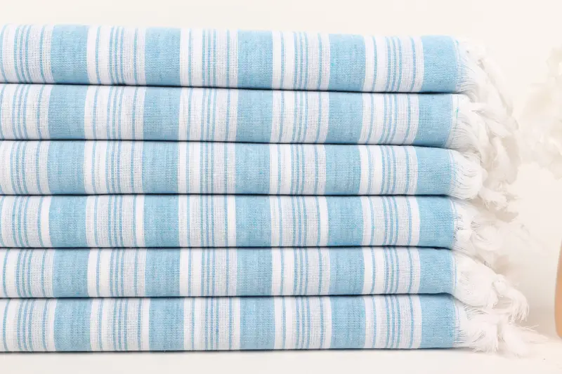 Beach towel, 70x40 Cotton Striped Towel, Fouta towel, Bridesmaid Gifts, Luxury Turkish Bath Towel, Organic Towel, Bridesmaid Proposal Gift - 3