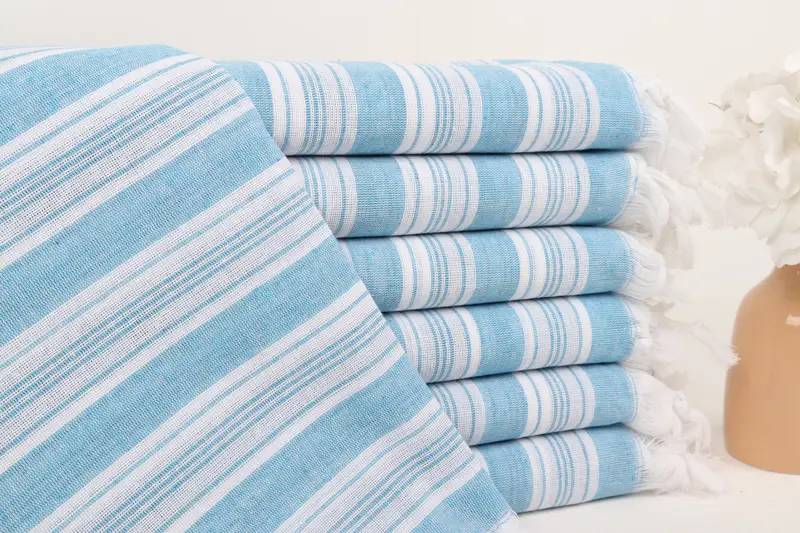 Beach towel, 70x40 Cotton Striped Towel, Fouta towel, Bridesmaid Gifts, Luxury Turkish Bath Towel, Organic Towel, Bridesmaid Proposal Gift - 1