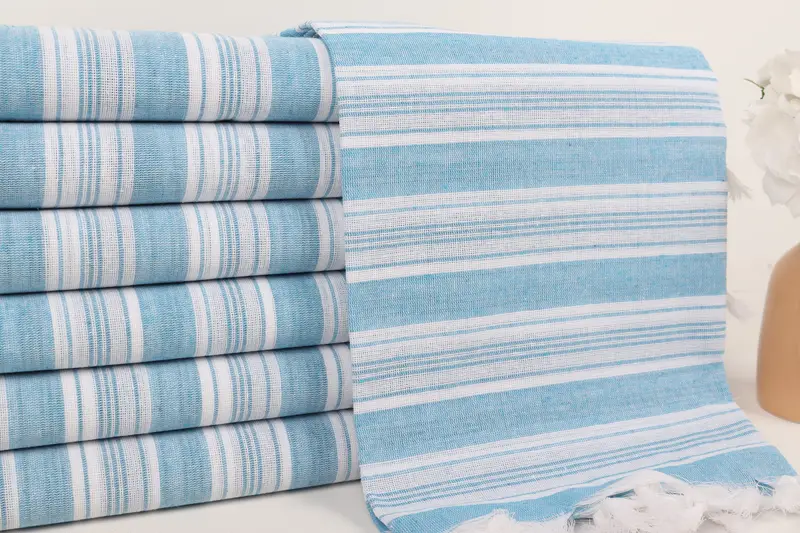 Beach towel, 70x40 Cotton Striped Towel, Fouta towel, Bridesmaid Gifts, Luxury Turkish Bath Towel, Organic Towel, Bridesmaid Proposal Gift - 2
