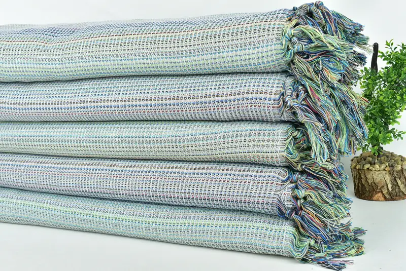 Halloween Bachelorette Party, Bridal Shower Gift, Turkish Tablecloth, Woven Blanket, Tablecloth, 100x80 Cotton Waffle Towel, Couch Blanket - 3