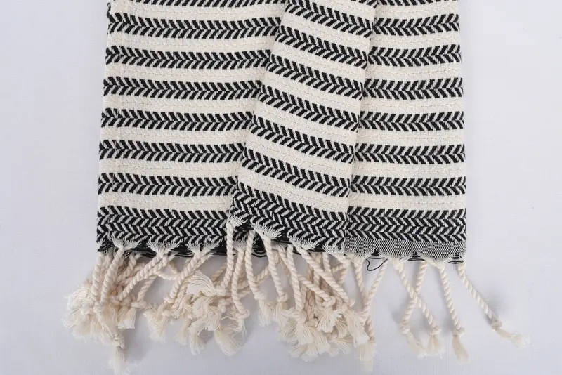 Kitchen Towel, Bridesmaid Gifts, Bathroom Towels, Best Friend Wedding Gift, Beach Theme Wedding Gift, Gift For Boyfriend, 40x18 Cotton Chevron Towel - 8