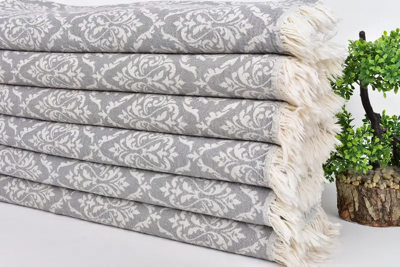 Monogramlı el havlu, 40x24 pamuklu barok havlu, Türk el havlu, onun için kişiselleştirilmiş hediye, monogram el havlu, nedime havlu - 4