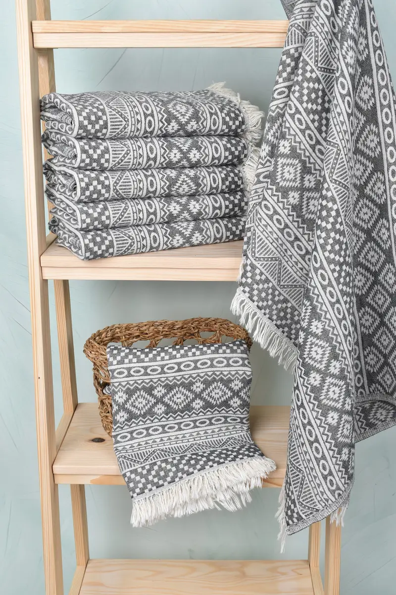 Luxury towel, Monogram Turkish Towel, Employee Gifts, 68x36 Cotton Geometric Towel, Beach Bachelorette Party Decorations, Monogrammed Beach Towel - 4