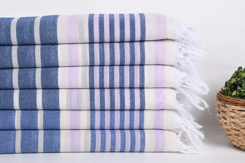 Absorbent towel, Luxury Turkish peshtemal beach towel, 68x40 Cotton Striped Towel, Best Beach Towel, Bridal Shower Gifts, Housewarming Gift - 2