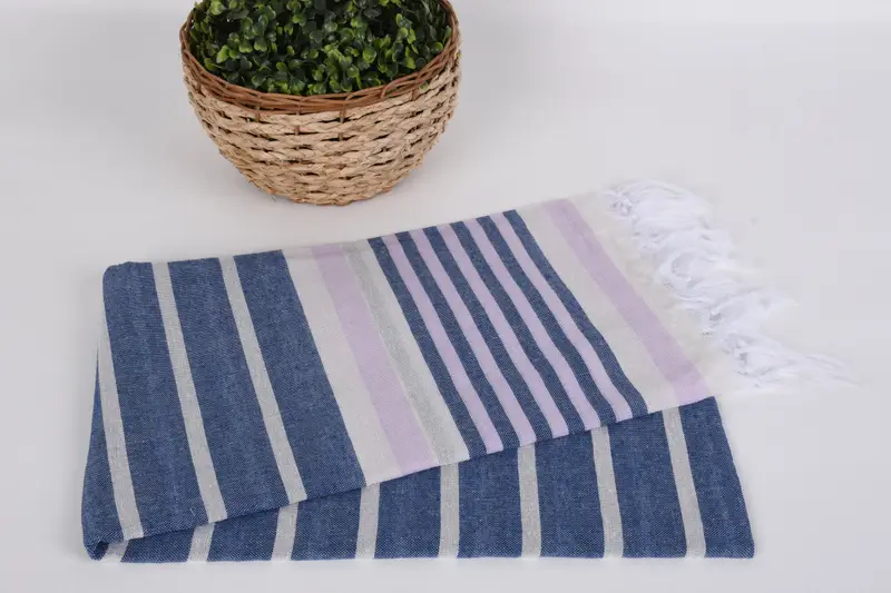 Absorbent towel, Luxury Turkish peshtemal beach towel, 68x40 Cotton Striped Towel, Best Beach Towel, Bridal Shower Gifts, Housewarming Gift - 4