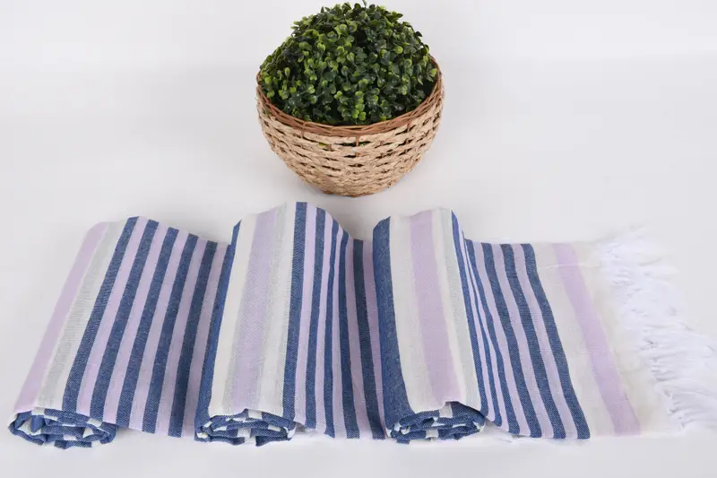 Absorbent towel, Luxury Turkish peshtemal beach towel, 68x40 Cotton Striped Towel, Best Beach Towel, Bridal Shower Gifts, Housewarming Gift - 8