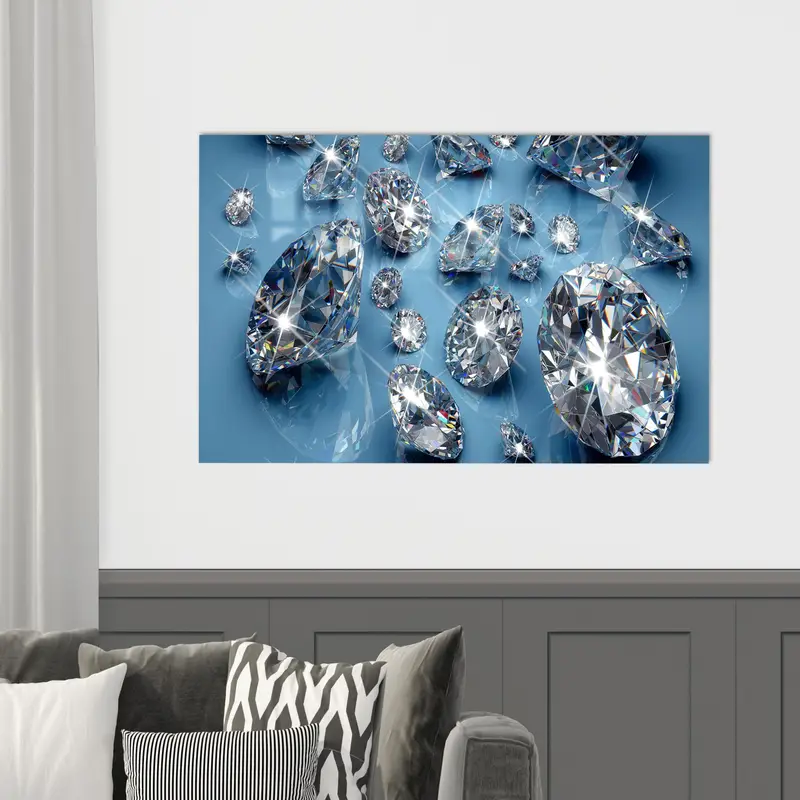 Zarif Baskılı Cam: Vogue Yatak Odası için Modern Dekor