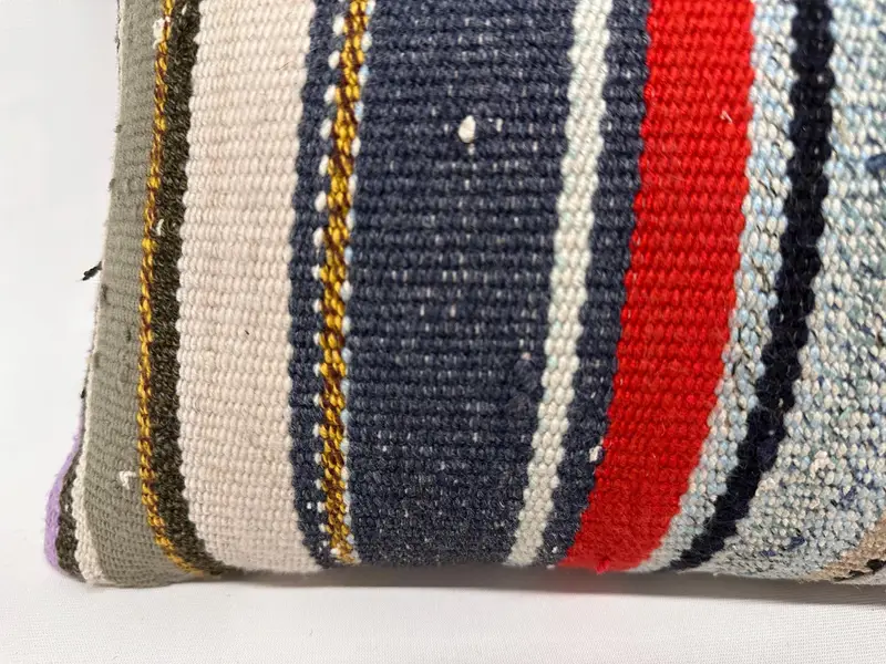 Boho Pillow, Nautical Throw Pillow Sham, Neutral Throw Pillow Sham, Pillow Cover, Interior Designer Pillow, Home Decor Pillow, 12x43 Blue Pillow - 4