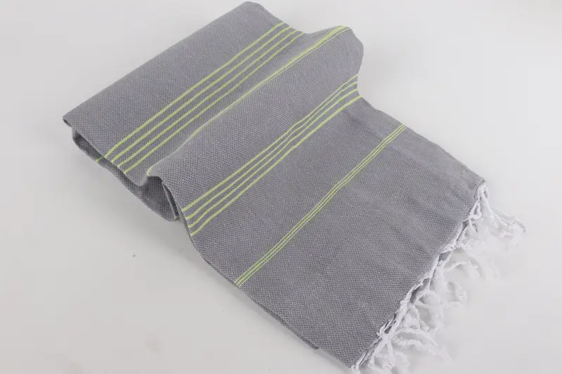 Monogram Beach Towel, 70x40 Cotton Striped Towel, Gift For Her, Lightweight Turkish towel, Wedding Day Gift For Bride, Pool Towels, Travel Towel - 6