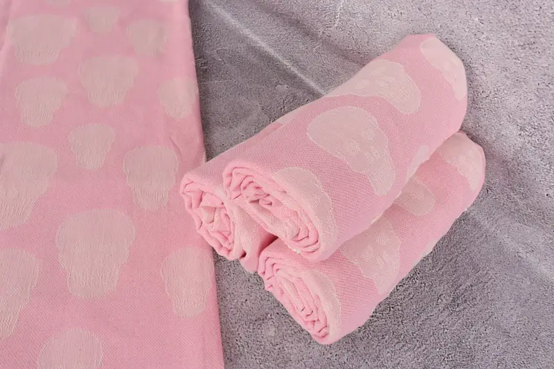Bridesmaid Favors, Handmade Gift, Peshtemal Towel, Luxury Turkish peshtemal beach towel, Absorbent Turkish towel, 68x36 Cotton Skull Patterned Towel - 8