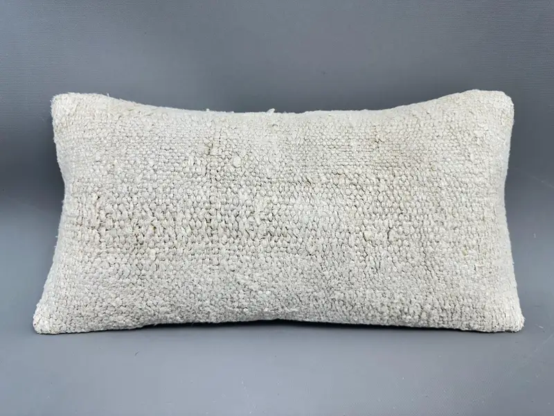 Antique Pillows, Sofa Bolster Pillow Case, 8x16 Beige Pillow Sham, Boho Pillow, Tribal Pillow Case, Pillow Sham, Throw Kilim Pillow, Accent Cushion - 4
