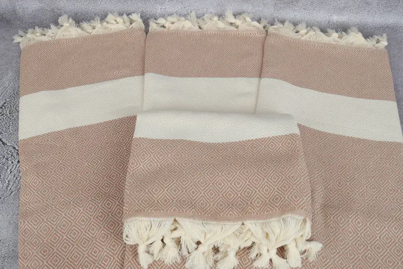 Monogrammed Beach Towel, Turkish bath towel for spa, Custom Wedding Gift, Holiday Towel, Custom Gift, Baby Boy Gift, 70x40 Cotton Diamond Towel - 4